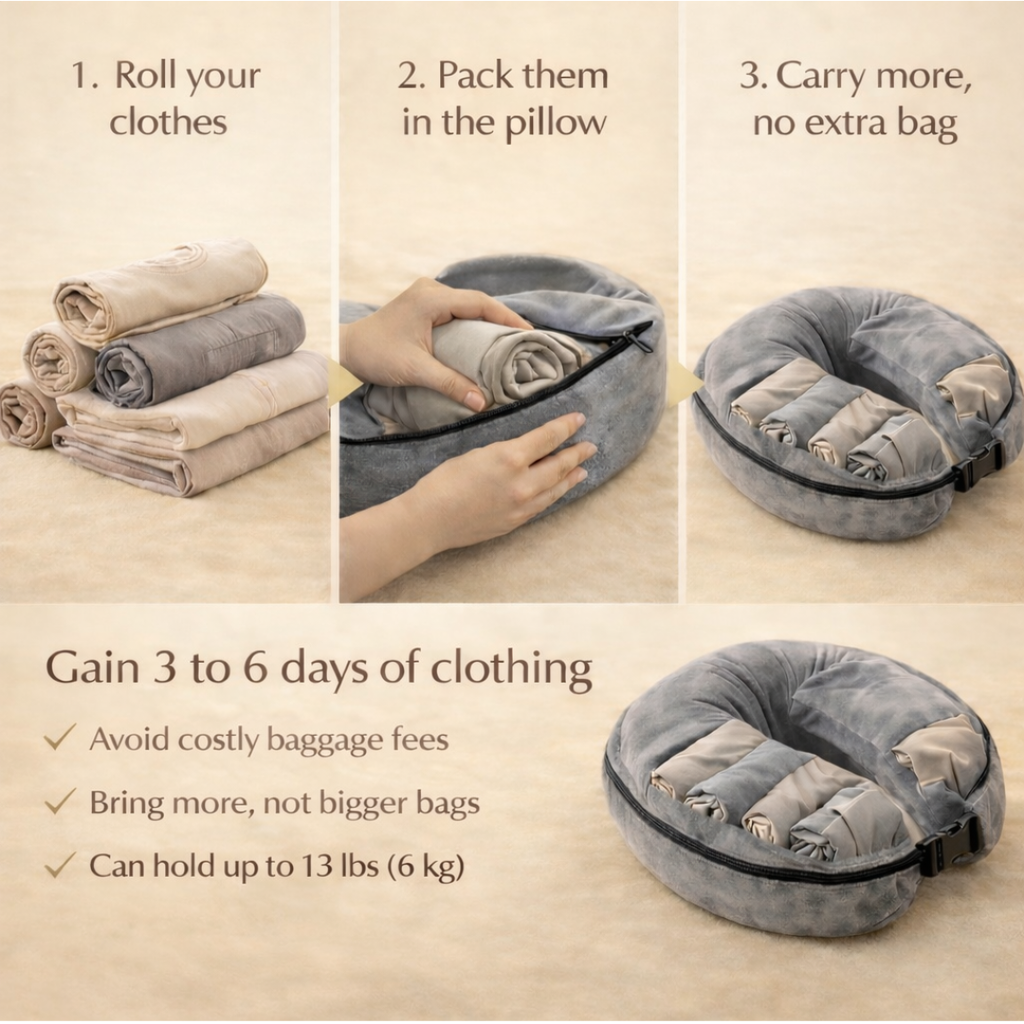 Space-Saving Travel Pillow