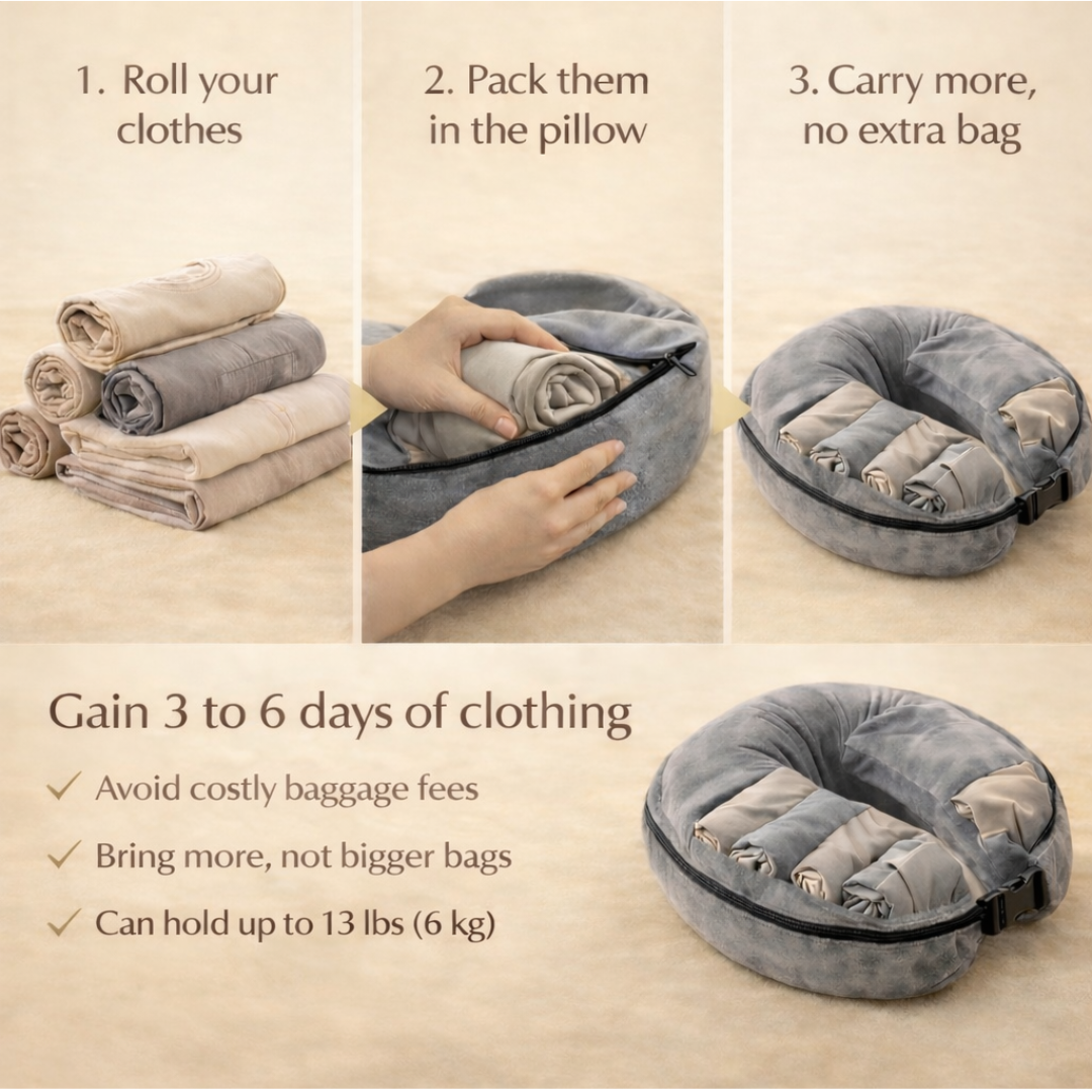 Space-Saving Travel Pillow
